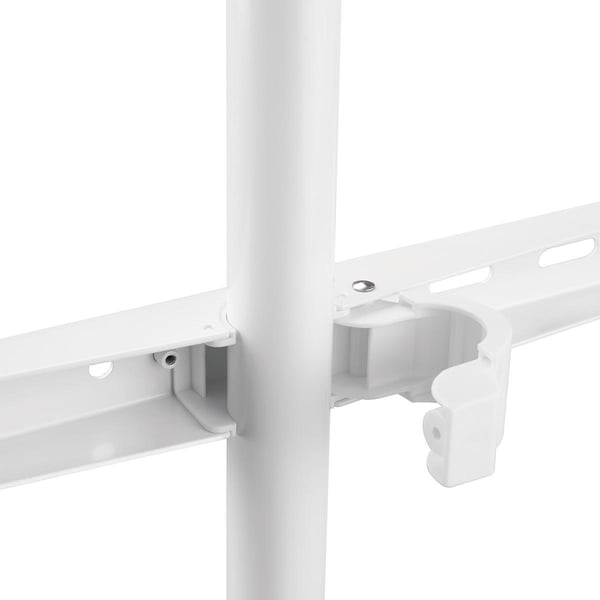 Nedis TV Floor Stand | 50 - 65 " | Maximum skjerm vekt: 35 kg | Scandinavian Design | Roterbar | Anti-tip stropp | Snap-lock | Aluminium / Stål | Hvit