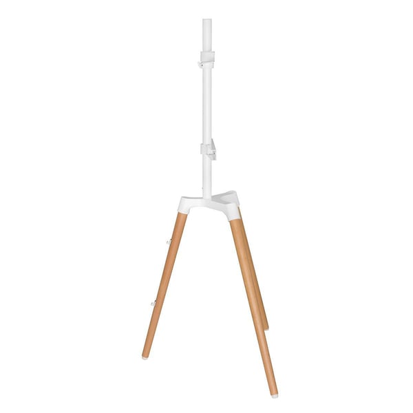 Nedis TV Floor Stand | 50 - 65 " | Maximum skjerm vekt: 35 kg | Scandinavian Design | Roterbar | Anti-tip stropp | Snap-lock | Aluminium / Stål | Hvit