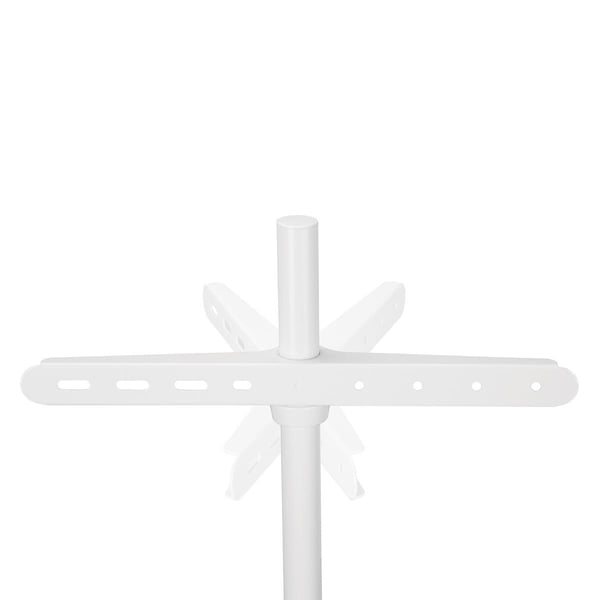 Nedis TV Floor Stand | 50 - 65 " | Maximum skjerm vekt: 35 kg | Scandinavian Design | Roterbar | Anti-tip stropp | Snap-lock | Aluminium / Stål | Hvit