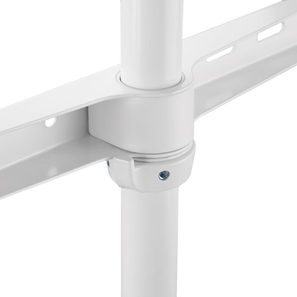 Nedis TV Floor Stand | 50 - 65 " | Maximum skjerm vekt: 35 kg | Scandinavian Design | Roterbar | Anti-tip stropp | Snap-lock | Aluminium / Stål | Hvit