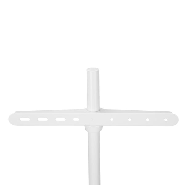 Nedis TV Floor Stand | 50 - 65 " | Maximum skjerm vekt: 35 kg | Scandinavian Design | Roterbar | Anti-tip stropp | Snap-lock | Aluminium / Stål | Hvit