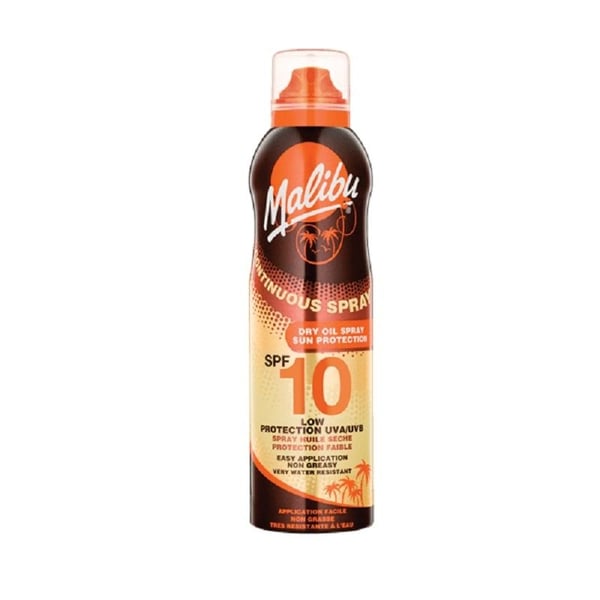 Malibu Kontinuerlig tørr oljespray SPF10 175 ml