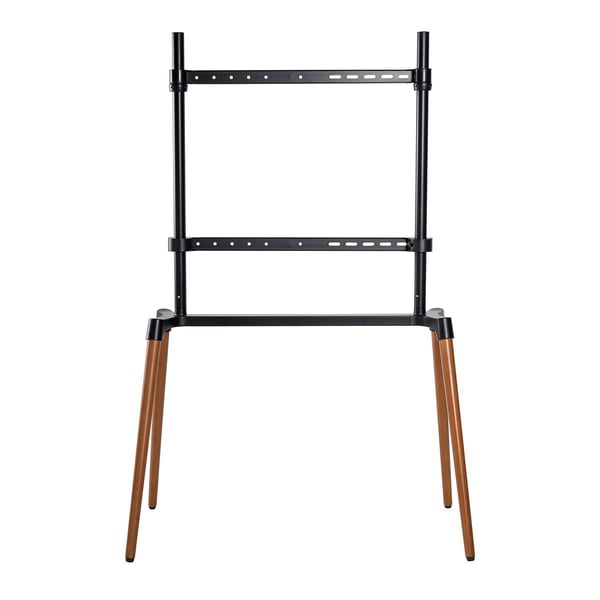 Nedis TV Floor Stand | 60 - 75 " | Maximum skjerm vekt: 40 kg | Scandinavian Design | Anti-tip stropp | Snap-lock | Aluminium / Stål | Sort