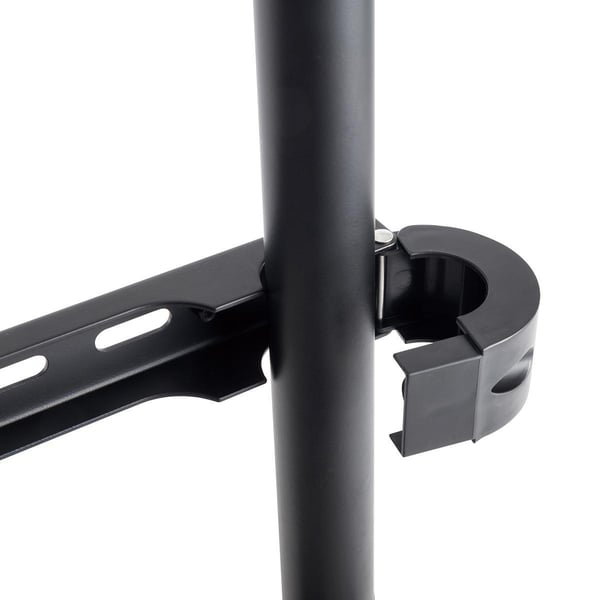 Nedis TV Floor Stand | 60 - 75 " | Maximum skjerm vekt: 40 kg | Scandinavian Design | Anti-tip stropp | Snap-lock | Aluminium / Stål | Sort
