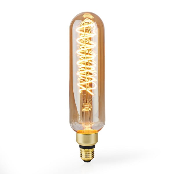 Nedis LED lyspære E27 | T65 | 8.5 W | 600 lm | 2000 K | Dimbar | Med gullfinish | Retro Style | 1 stk