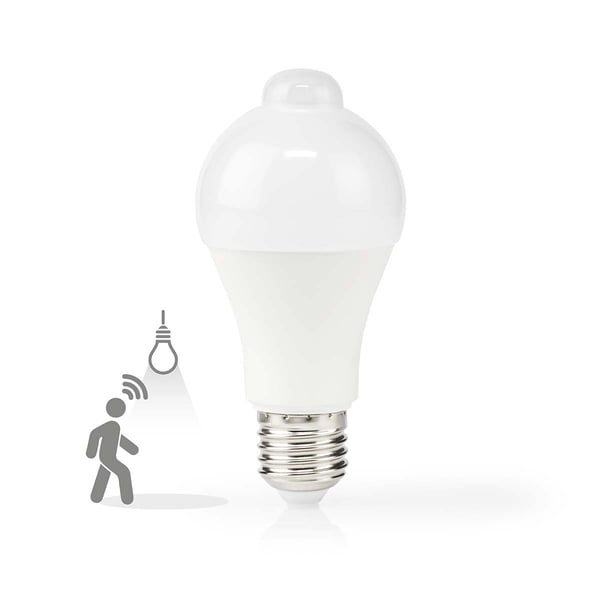 Nedis LED pære E27 | A60 | 4.9 W | 470 lm | 3000 K | Hvit | Retro Style | Frosted | 1 stk