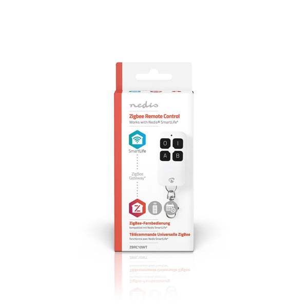 Nedis SmartLife Fjernkontroll | Zigbee 3.0 | Antall knapper: 4 | Android™ / IOS | Hvit