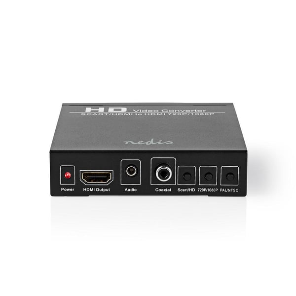 Nedis HDMI ™ Muunnin | SCART Female | 1x 3.5 mm sound out / 1x Digital Audio / 1x HDMI™ Output | Yksisuuntainen | 1080p | 1.65 Gbps | Alumiini | Antra