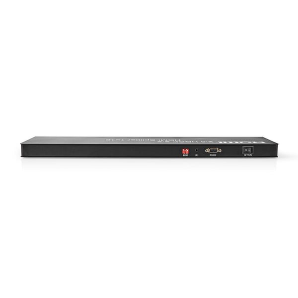 Nedis HDMI ™ Splitter | 16 port(s) | USB-A Female / 16x HDMI™ Output | 4K@60Hz | 18 Gbps | Metall | Antrasitt