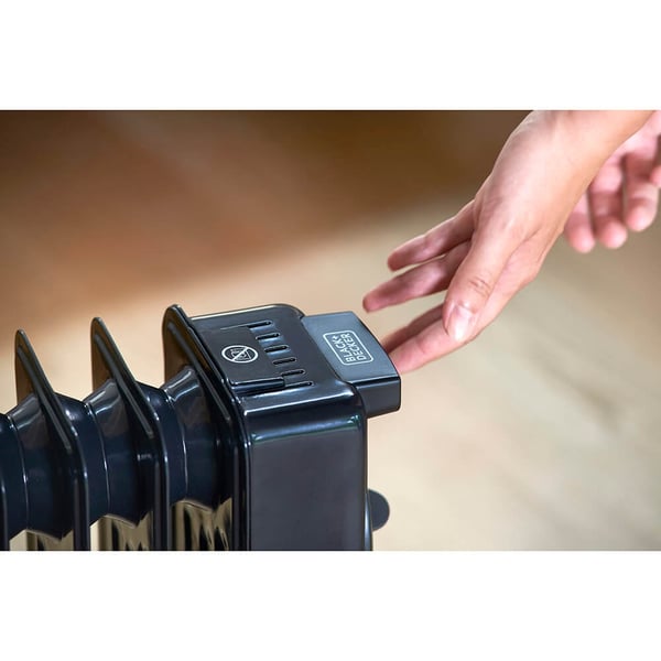 BLACK+DECKER Oil Heater 2000W Svart