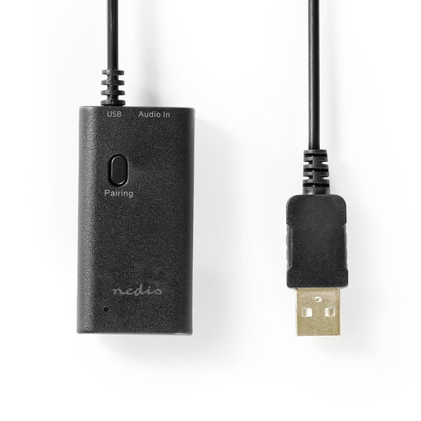 Nedis Bluetooth®-sender | Koblingsinngang: 1x AUX / 1x USB | SBC | Opptil 1 enhet | Sort