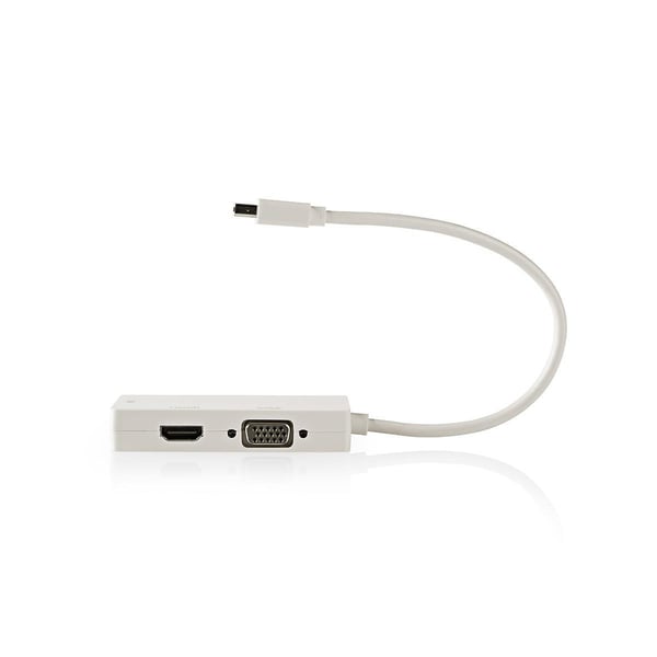 Nedis Mini Displayport-kabel | DisplayPort 1.2 | Mini DisplayPort Han | DVI-D 24+1-Pins Hun / HDMI ™ -inngang / VGA Hun 15p | 21.6 Gbps | Nikkel belag