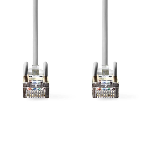 Nedis CAT5e nettverkskabel | SF/UTP | RJ45 Han | RJ45 Han | 3.00 m | Rund | PVC | Grå | Konvolutt
