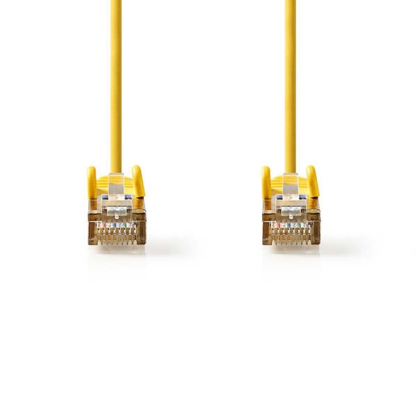 Nedis CAT5e nettverkskabel | SF/UTP | RJ45 Han | RJ45 Han | 20.0 m | Rund | PVC | Gul | Plastpose