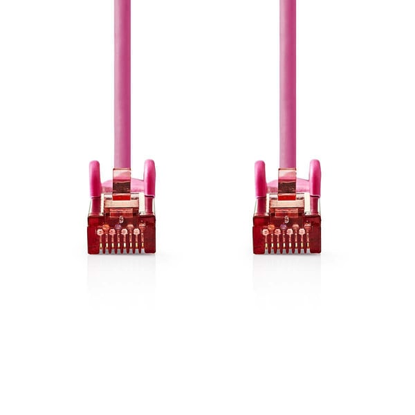 Nedis CAT6 Nettverkskabel | RJ45 Han | RJ45 Han | S/FTP | 15.0 m | Rund | LSZH | Rosa | Plastpose