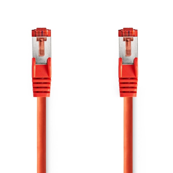 Nedis CAT6 Nettverkskabel | RJ45 Han | RJ45 Han | S/FTP | 15.0 m | Rund | LSZH | Rød | Konvolutt