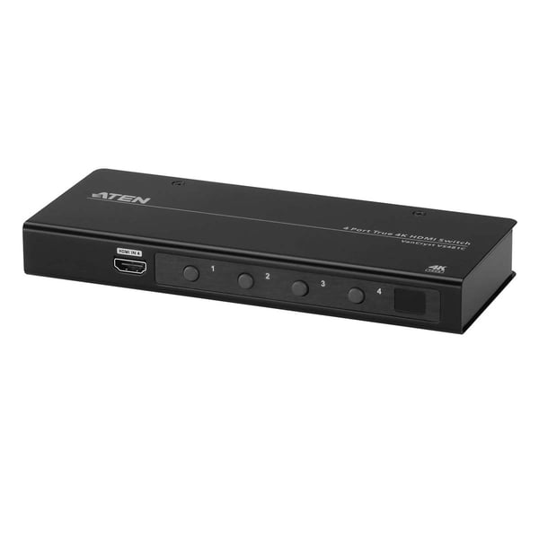ATEN 4-port ekte 4K HDMI-bryter Svart