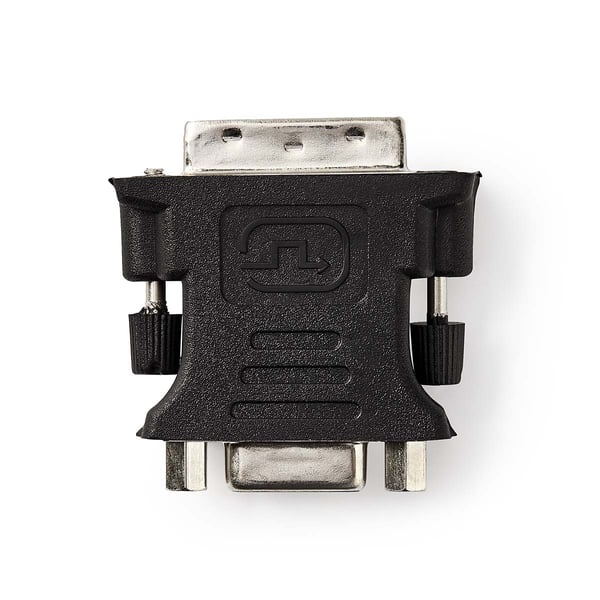 Nedis DVI-adapter | DVI-I 24+5-Pin Han | VGA Hun 15p | Nikkel belagt | Rett | PVC | Sort | Boks
