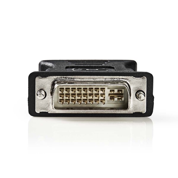 Nedis DVI-adapter | DVI-I 24+5-Pin Han | VGA Hun 15p | Nikkel belagt | Rett | PVC | Sort | Boks