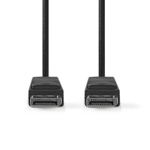 Nedis Displayport-kabel | DisplayPort Han | DisplayPort Han | 4K@60Hz | Gull belagt | 3.00 m | Rund | PVC | Sort | Boks