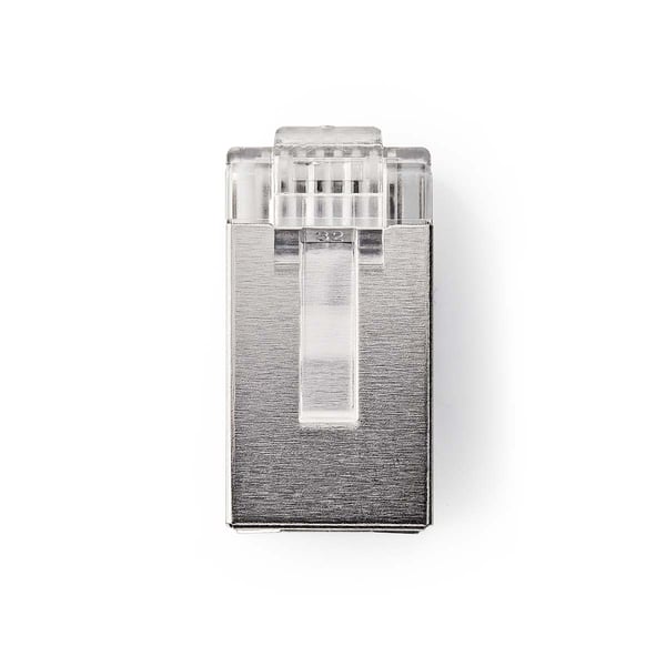 Nedis RJ45-kontakt | Hann | Solid STP CAT5 | Rett | Gull belagt | 10 stk. | PVC | Gjennomsiktig | Boks