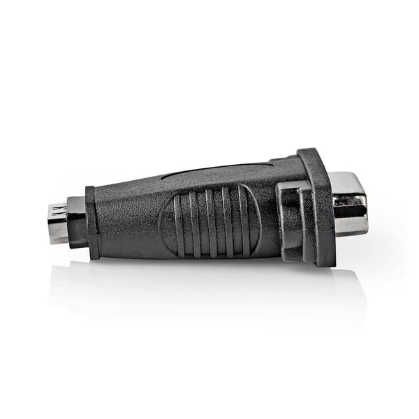 Nedis HDMI™ Adapter | HDMI™ Input | DVI-D 24+1-Pins Hun | Nikkelplateret | Lige | ABS | Sort | 1 stk. | Box