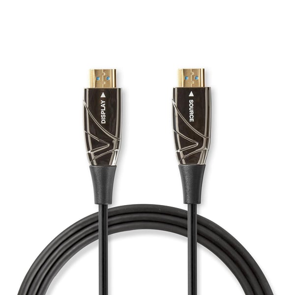 Nedis Aktiv Optical High Speed ​​HDMI-kabel med Ethernet | HDMI ™ -kontakt | HDMI ™ -kontakt | 4K@60Hz | 18 Gbps | 10.0 m | Rund | PVC | Sort | Gavees