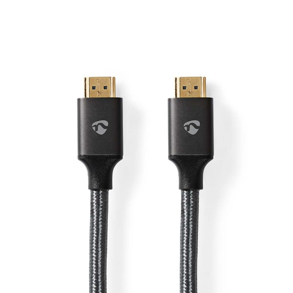 Nedis Ultra High Speed HDMI ™ Cable | HDMI ™ -kontakt | HDMI ™ -kontakt | 8K@60Hz | 48 Gbps | 1.00 m | Rund | 6.3 mm | Gun Metal Grå | Deksel Vindus