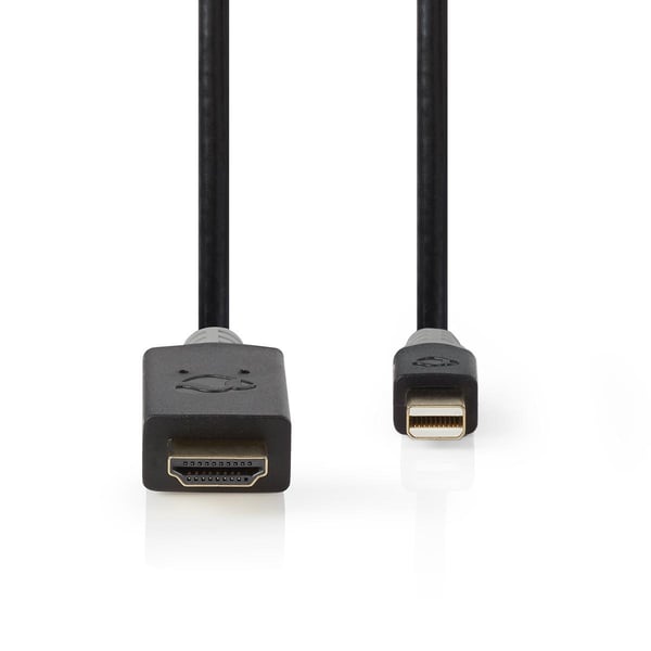 Nedis Mini Displayport-kabel | DisplayPort 1.4 | Mini DisplayPort Han | HDMI ™ -kontakt | 48 Gbps | Gull belagt | 2.00 m | Rund | PVC | Antrasitt | Pl