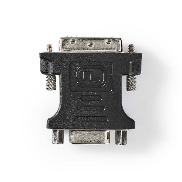 Nedis DVI-adapter | DVI-I 24+5-Pin Han | VGA Hun 15p | Nikkel belagt | Rett | ABS / Metall | Sort | Boks