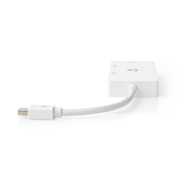 Nedis Displayport-adapter | Mini DisplayPort Han | DVI-D 24+1-Pins Hun / HDMI™ Output / VGA Hun 15p | 4K@60Hz | Nikkel belagt | Kan Veksles | 0.20 m |