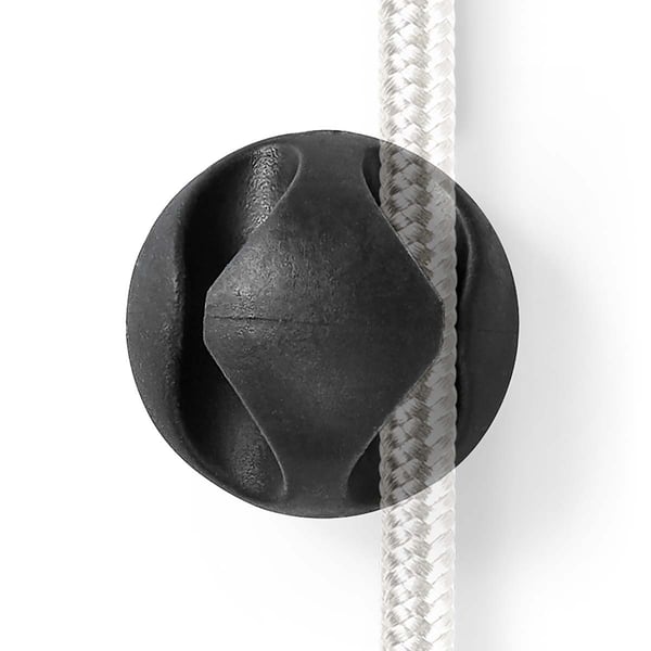 Nedis Kabel Ledelse | Kabelklips | Klikk og Go | 6 stk. | Antall plasser: 2 Spor | Maksimal kabeltykkelse: 5.3 mm | TPE | Sort