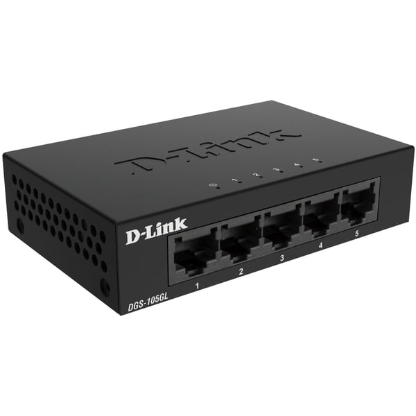 D-Link DGS-105GL Gigabit-svitsj med 5 porter