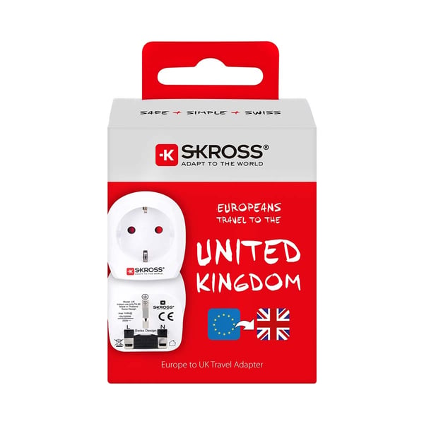 SKROSS Reise Adapter Europa till UK Earthed