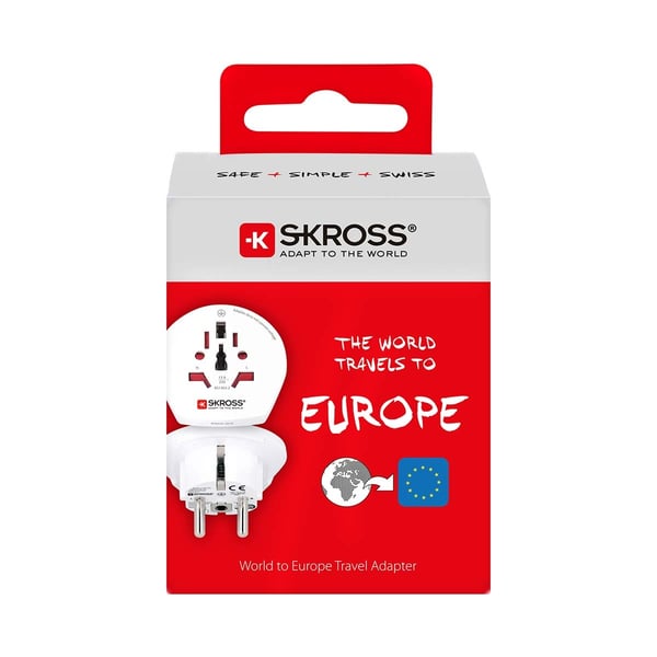 SKROSS Reise Adapter Verden-to-Europa Earthed