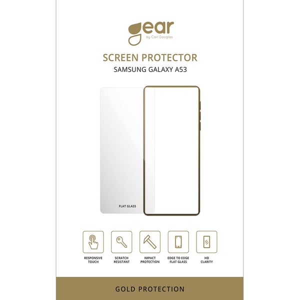 Gear Skærmbeskyttelse Hærdet Glas 2.5D Gold Case Friendly - Samsung Galaxy A53