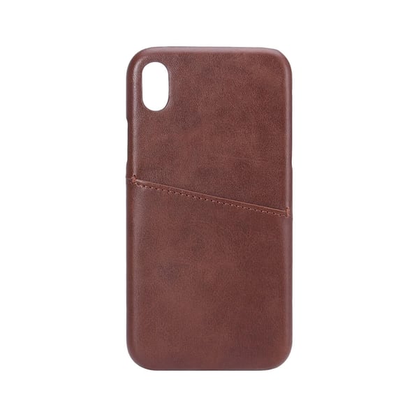 Onsala Suojakuori Ruskea korttipaikalla iPhone XR