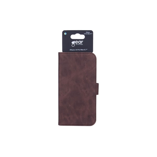 Gear Lommebokdeksel Brun - iPhone 14 Pro Max