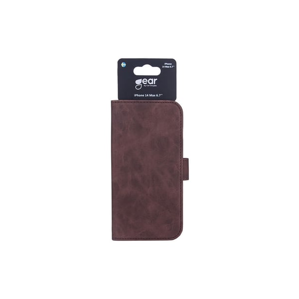 Gear Mobilfodral 3 Kortfack Brun - iPhone 14 Plus