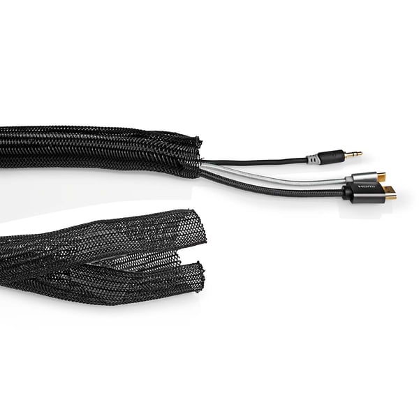 Nedis Kabel Ledelse | Erme | 1 stk. | Maksimal kabeltykkelse: 30 mm | Nylon | Sort