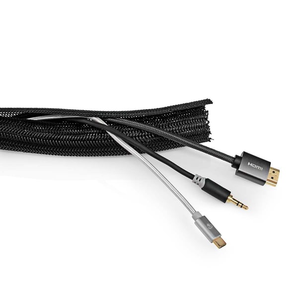 Nedis Kabel Ledelse | Erme | 1 stk. | Maksimal kabeltykkelse: 30 mm | Nylon | Sort
