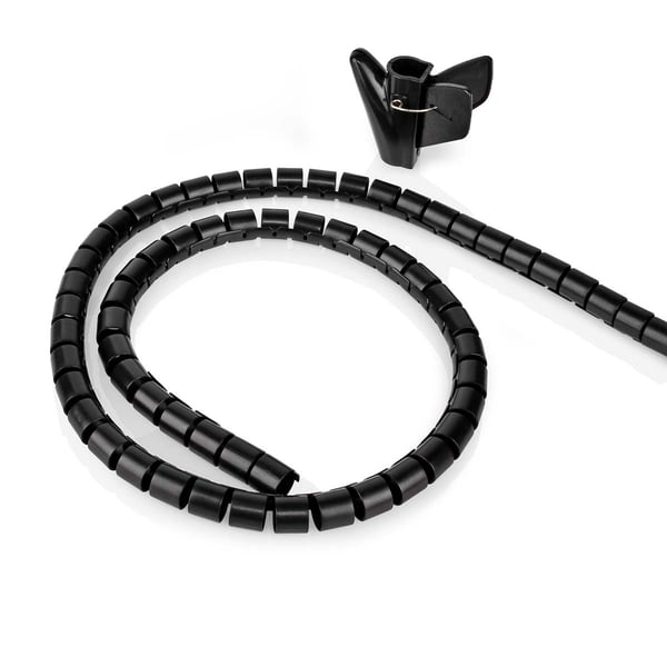 Nedis Kabel Ledelse | Spiral erme | 1 stk. | Maksimal kabeltykkelse: 16 mm | PE | Sort