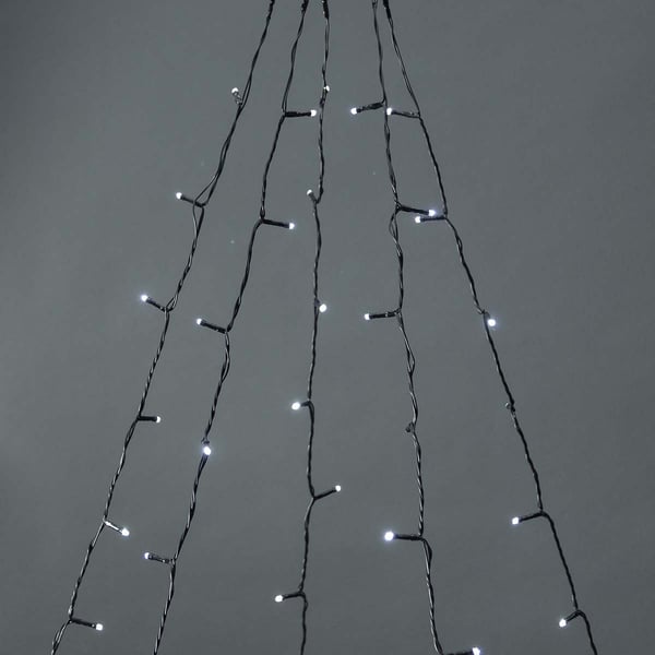 Nedis SmartLife Julelys | Tre | Wi-Fi | Varm til avkjølt hvitt | 200 LED's | 20.0 m | 5 x 4 m | Android™ / IOS