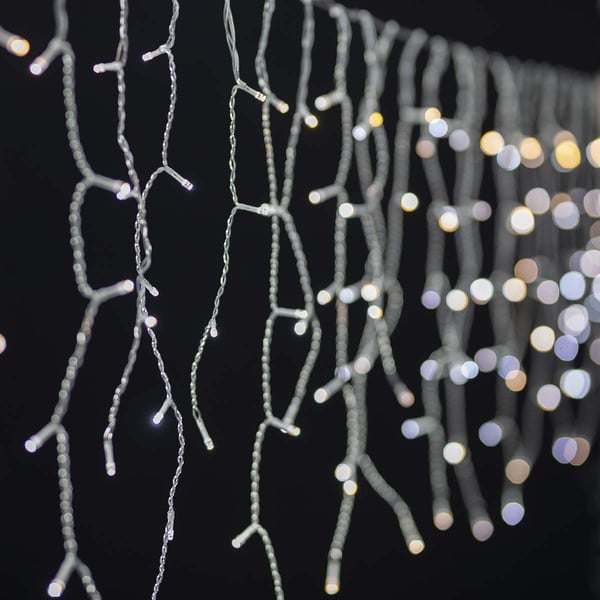 Nedis SmartLife Julelys | Istapp | Wi-Fi | Varm til avkjølt hvitt | 400 LED's | 8.00 m | Android™ / IOS