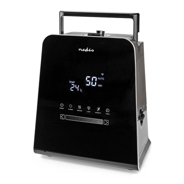 Nedis SmartLife-Luftfukter | 110 W | With Cool and Warm Mist | 5.5 l | Hygrometer | Timer | Fjernkontroll | Natt modus | Sort