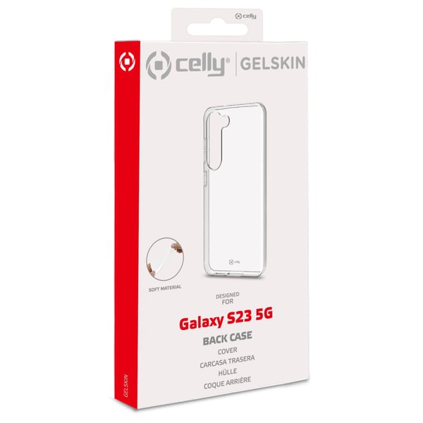 Celly Gelskin TPU-deksel Galaxy S23 5G Transparent