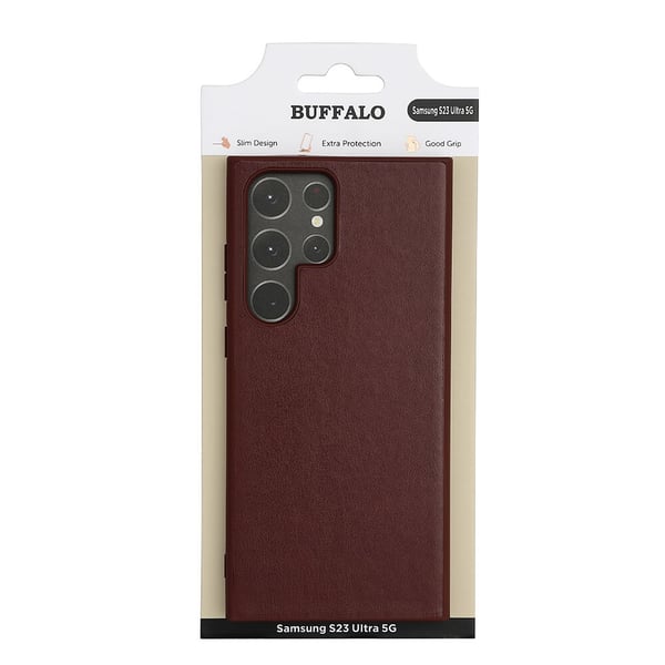 Buffalo Mobildeksel PU Brun - Samsung S23 Ultra 5G