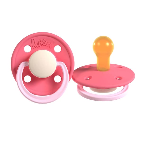 REBAEL Pacifier 2-Pack Size 2 Hot Pearly Flamingo / Rising Pearly Lobster