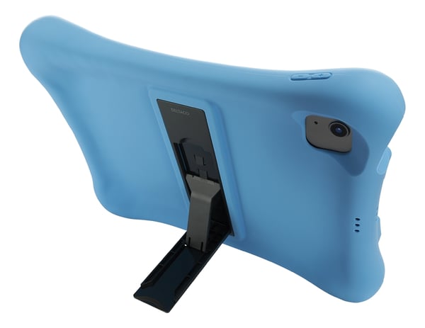 DELTACO Silikonetui til iPad Air 10,9" 4./5. generasjon / Pro 11" 2./3. generasjon, stativ, blå