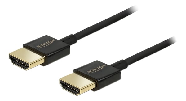 DeLOCK Kabel høyhastighets HDMI Ethernet-HDMI-A hann>HDMI-A hann, 2 m